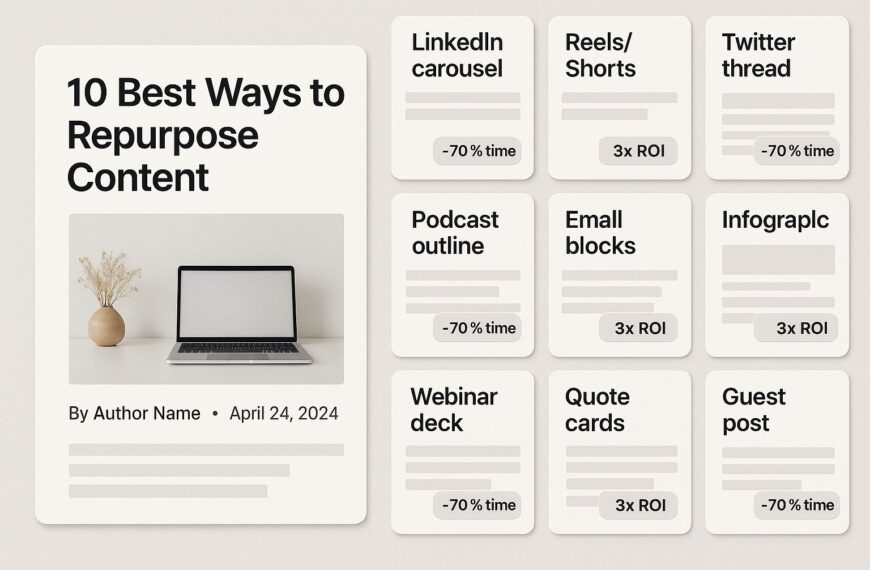 Repurposing Content: Turn 1 Blog into 10 Marketing Assets