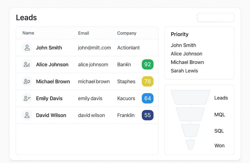 Lead Scoring for SMBs: Automate Your Sales Prioritization